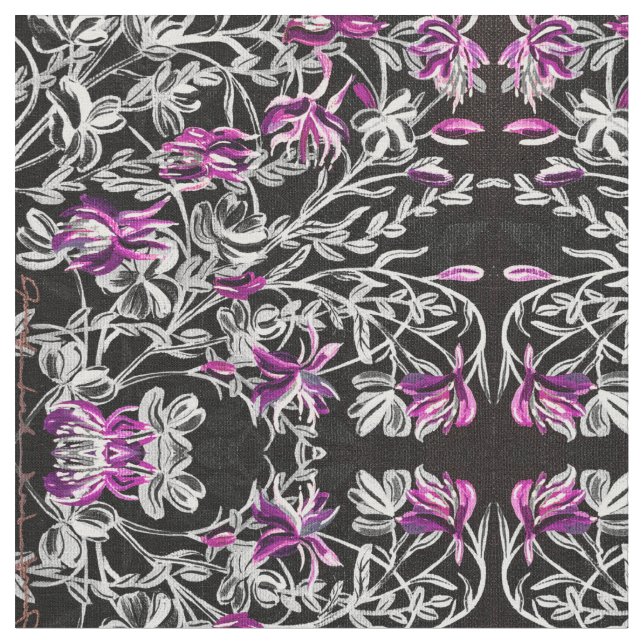 Tela de Columbina rosa y negra (De cerca)