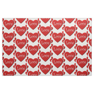 Tela de corazón rojo