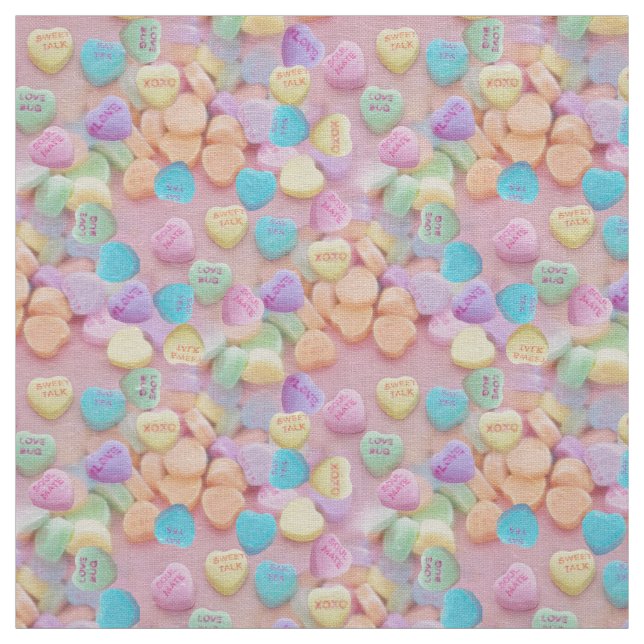 tela de corazones de caramelos de valentina (Retal)