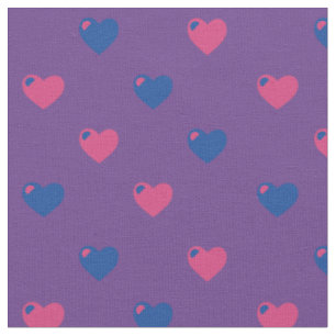 Tela de Corazones Orgullo Bisexual