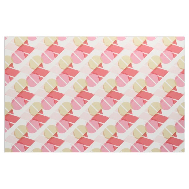 Tela de cristal geométrica moderna de la tarjeta ("Cuarto gordo" (fat quarter))