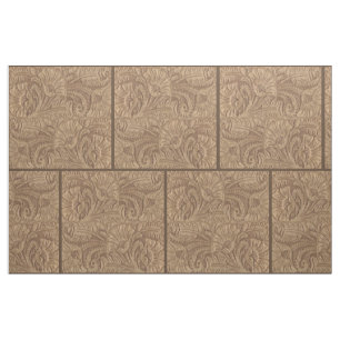 Tela De Cuero Faux Marrón Occidental 9" Para Cruz