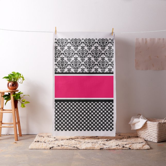 tela de damasco rosa caliente (In Situ)