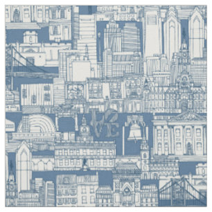 tela de denim cobalto de Filadelfia
