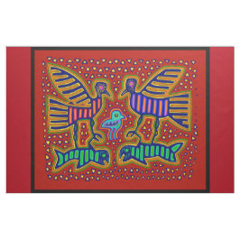 Tela de diseñador Kuna Mola de la isla de San Blas