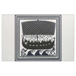 Tela de diseñador náutico vikinga