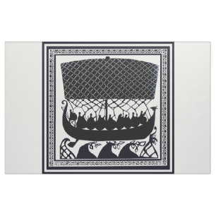 Tela de diseñador náutico vikinga