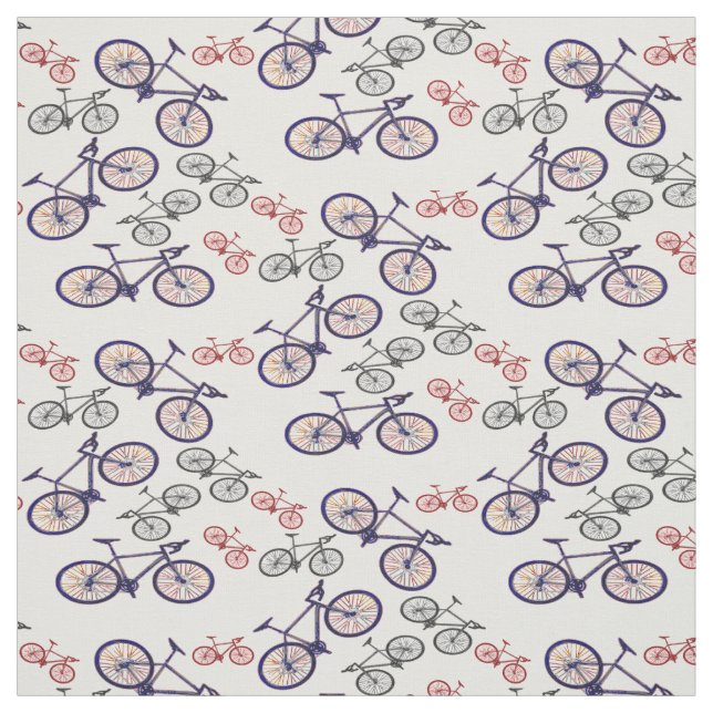 Tela de diseño de impresión de bicicleta (Retal)