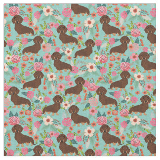 Tela de Doxie del chocolate y del moreno - menta