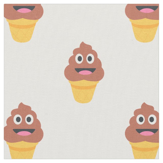 tela de emoji de caca de helado (De cerca)