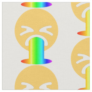 tela de emoji de puke de arco iris