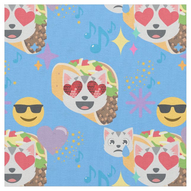 tela de emoji taco cat (De cerca)