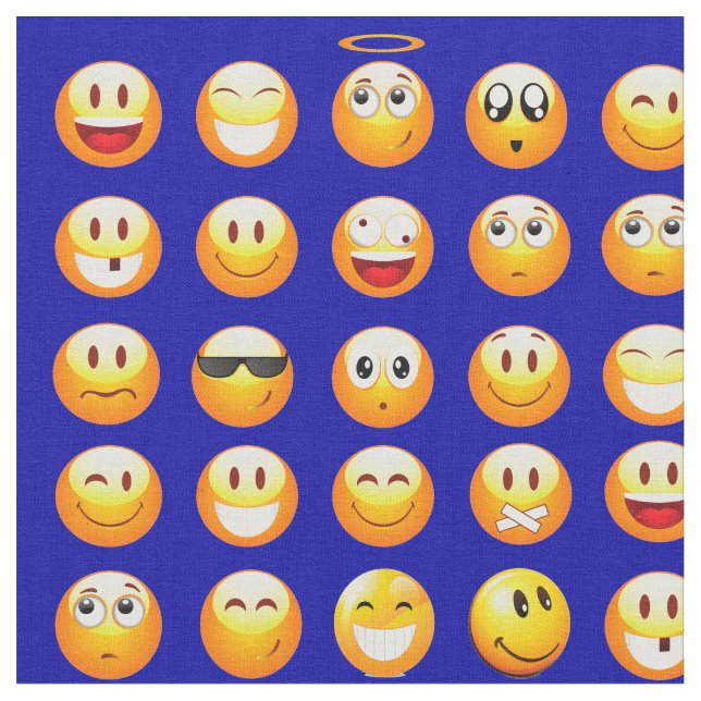 tela de emojis azul oscuro (De cerca)