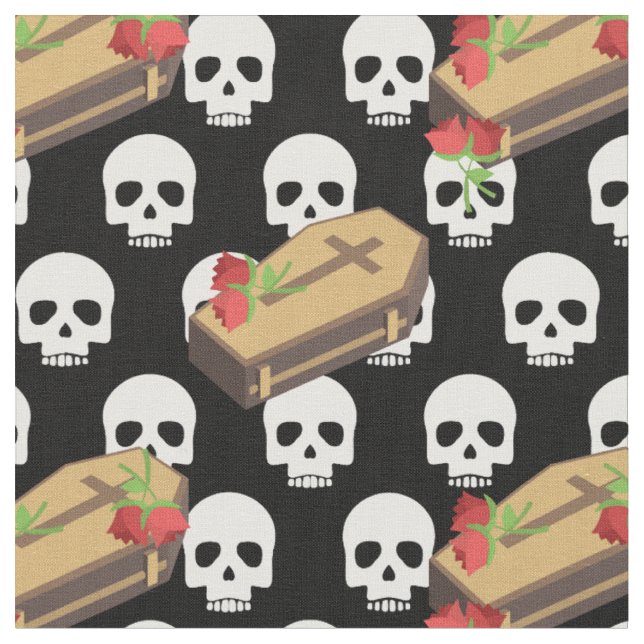 tela de emojis de ataúd cráneo (De cerca)