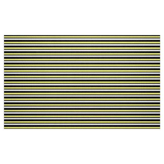 Tela de encargo amarilla y negra rayada ("Cuarto gordo" (fat quarter))