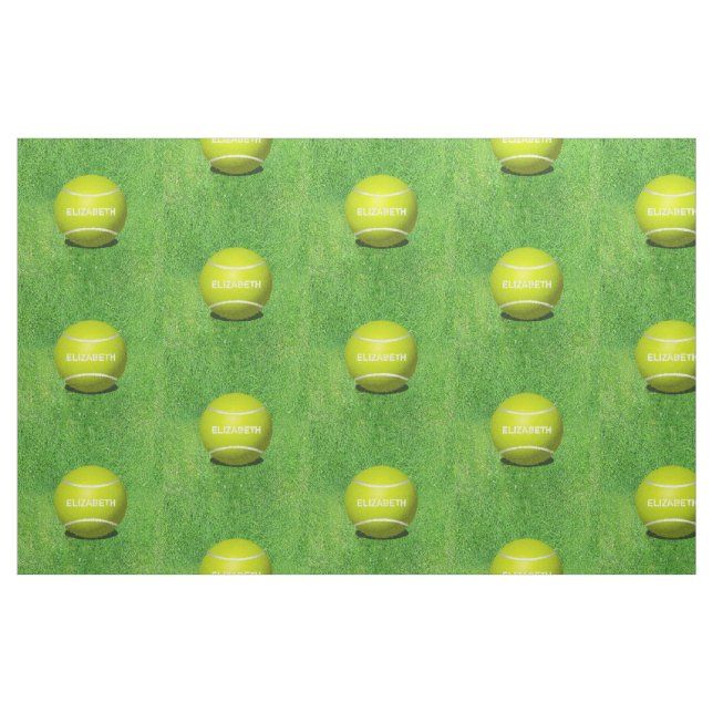 Tela de encargo de la bola del tenis ("Cuarto gordo" (fat quarter))