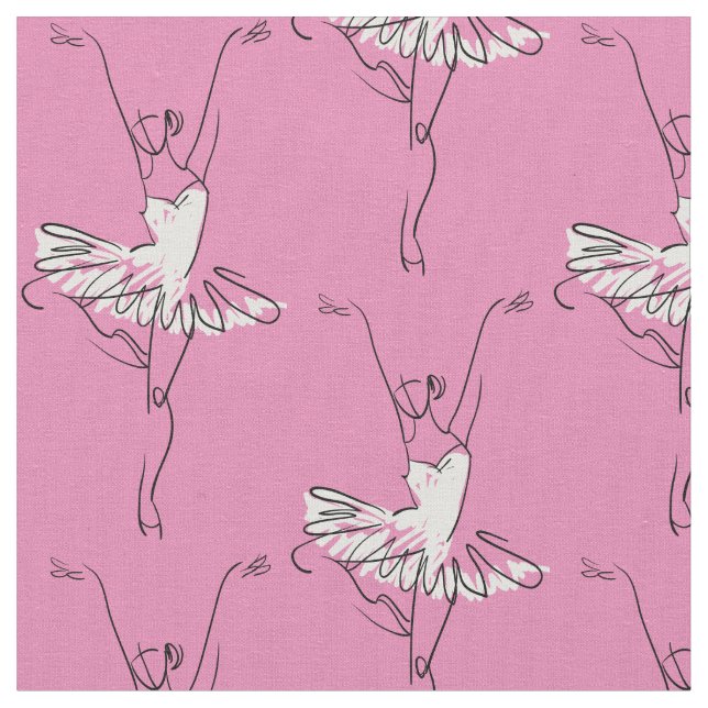 Tela de encargo del color de la bailarina (De cerca)