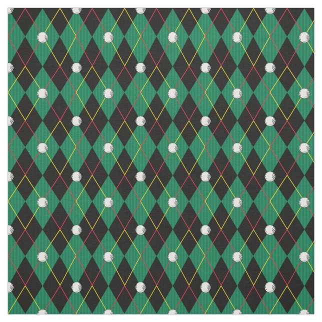 Tela de estampado Argyle para golfistas (Retal)