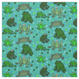 Tela de estampado de rana