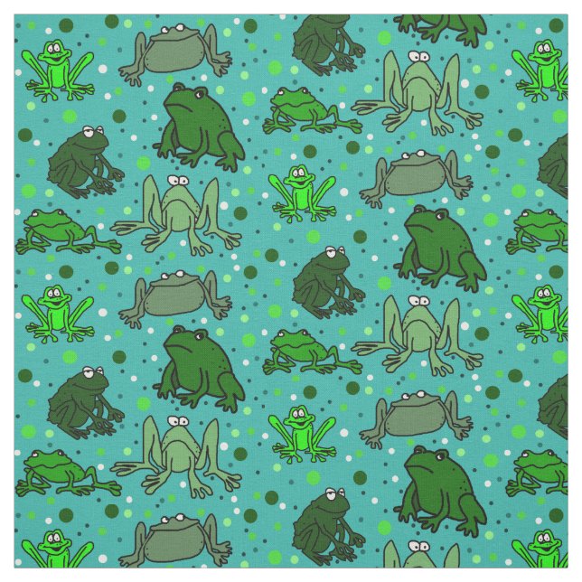 Tela de estampado de rana (Retal)