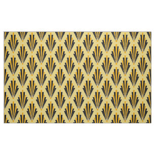 Tela de estilo Art Déco amarillo y negro