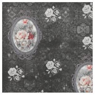 Tela de estilo victoriano gótico Cameo Rosa