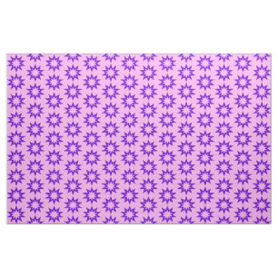 Tela de estrellas rosadas y moradas