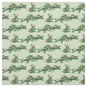 Tela de fiesta de pinzón cebra (verde)