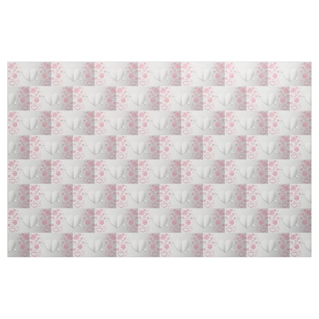 Tela de flecha y corazón ("Cuarto gordo" (fat quarter))