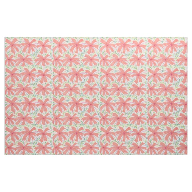 Tela de Flor Tropical (Yarda)