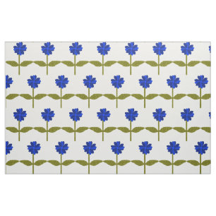 Tela de flores de margarita Océano azul floral est