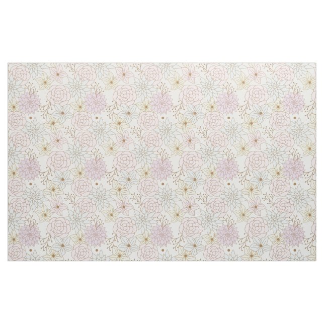 tela de flores de primavera ("Cuarto gordo" (fat quarter))