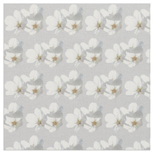 Tela de flores Tela blanca Tela o poli