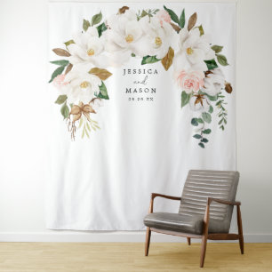 Tela de fondo de algodón de magnolia para cabina d