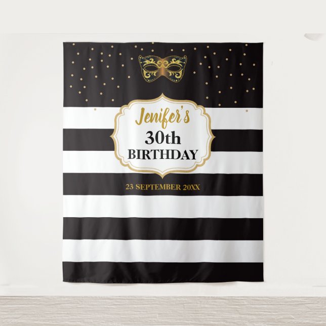 Tela de fondo para fiesta de disfraz cumpleaños (Anverso)