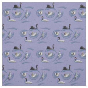Tela de frenesí de cisnes (lila)