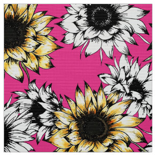 Tela de girasol rosa