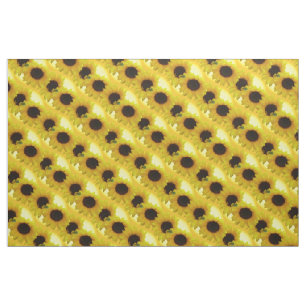 Tela de girasol Tela de girasol Algodón o poli
