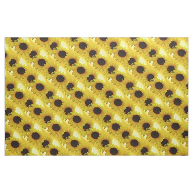 Tela de girasol Tela de girasol Algodón o poli ("Cuarto gordo" (fat quarter))