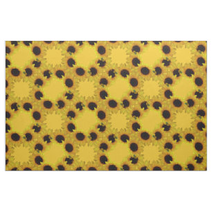 Tela de Girasol Tela de Girasol Algodón o Poliéste