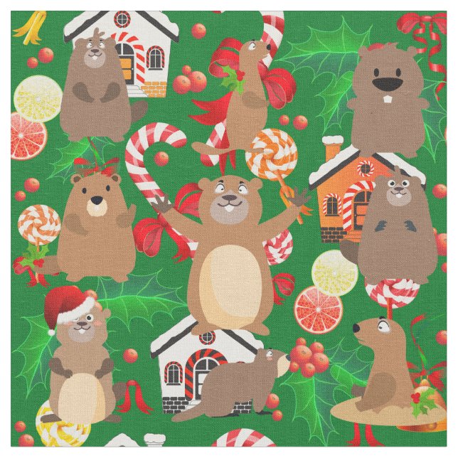 Tela de gopher de Santa navidades (De cerca)