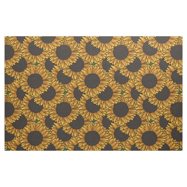 Tela de gran campo de girasoles (Yarda)