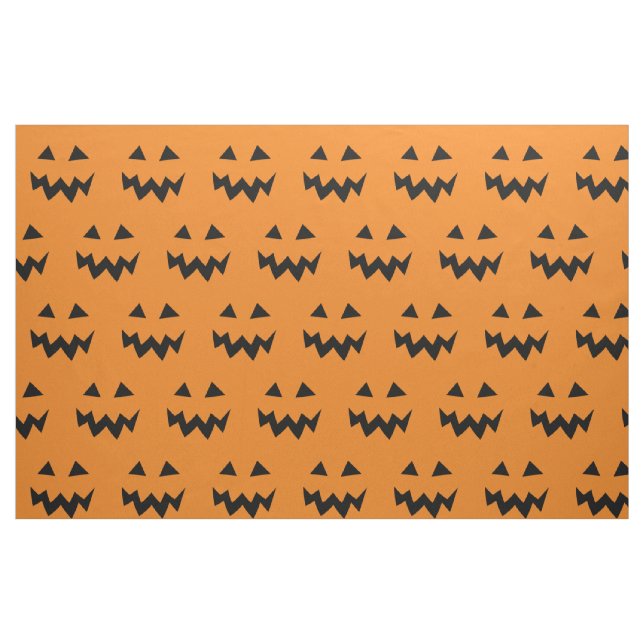Tela de Halloween con el modelo tallado de la cara ("Cuarto gordo" (fat quarter))