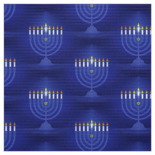 tela de hanukkah feliz azul
