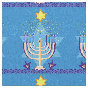 tela de hanukkah menorah