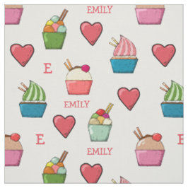 Tela de helado con nombre personalizado y monogram