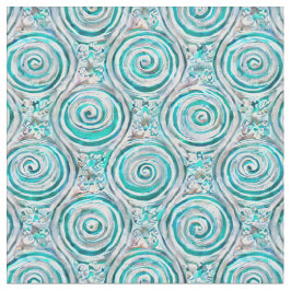 Tela de hermosos remolinos y espirales simétricos 