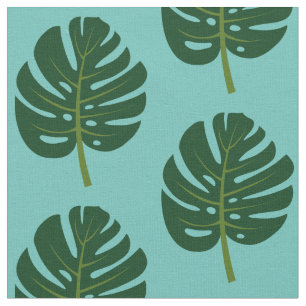 Tela de hoja de palma tropical de la impresión