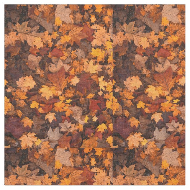 Tela de hojas de otoño (De cerca)