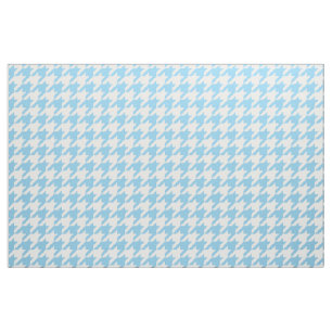 Tela de Houndstooth del azul y del blanco de cielo